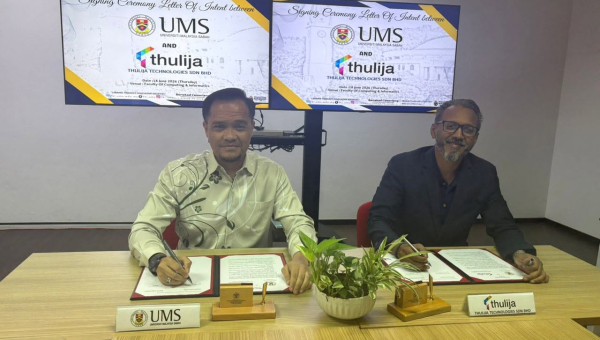 Letter of Intent (LOI) Signing Ceremony Between the Faculty of Computing and Informatics, Universiti Malaysia Sabah (UMS), and Thulija Technologies Sdn Bhd
