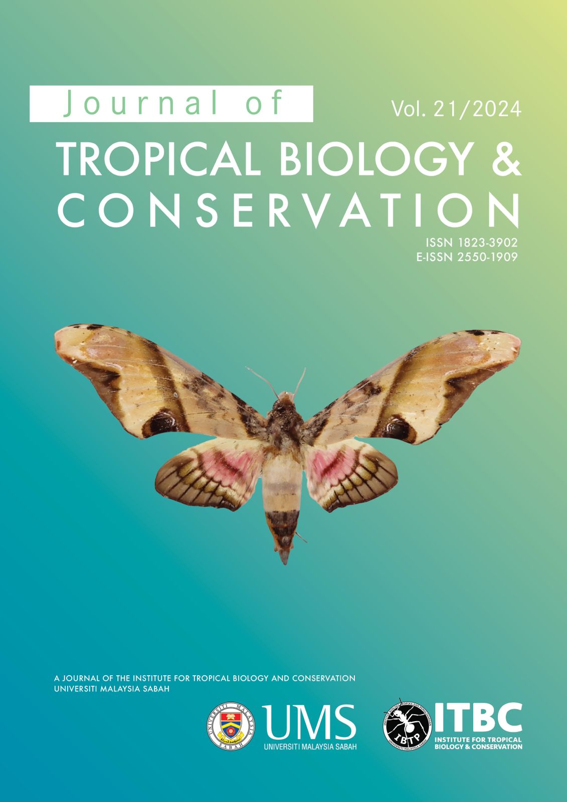 Vol. 21 (2024): Journal of Tropical Biology and Conservation