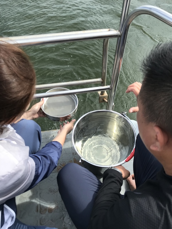 On-Site Sieving of 30L Surface Water Using 10 μm Stainless-Steel Sieve Image
