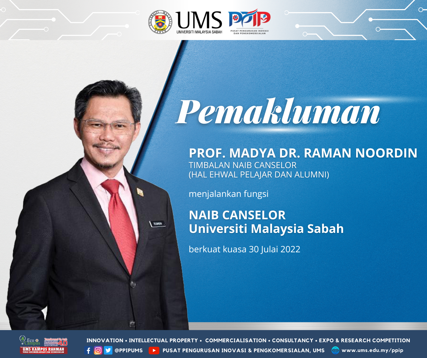 PEMAKLUMAN PROF. MADYA DR. RAMAN NOORDIN