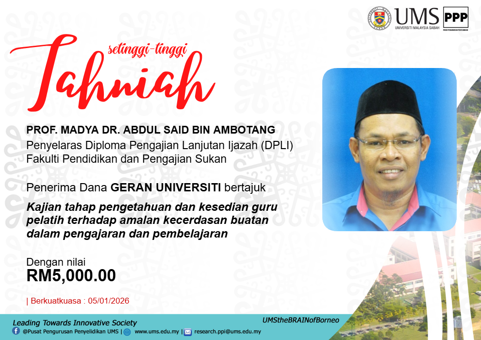 Poster Tahniah Prof. Madya Dr Abdul Said
