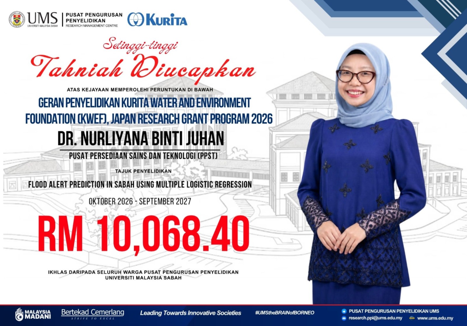 Poster Tahniah Geran Dr. Nurliyana