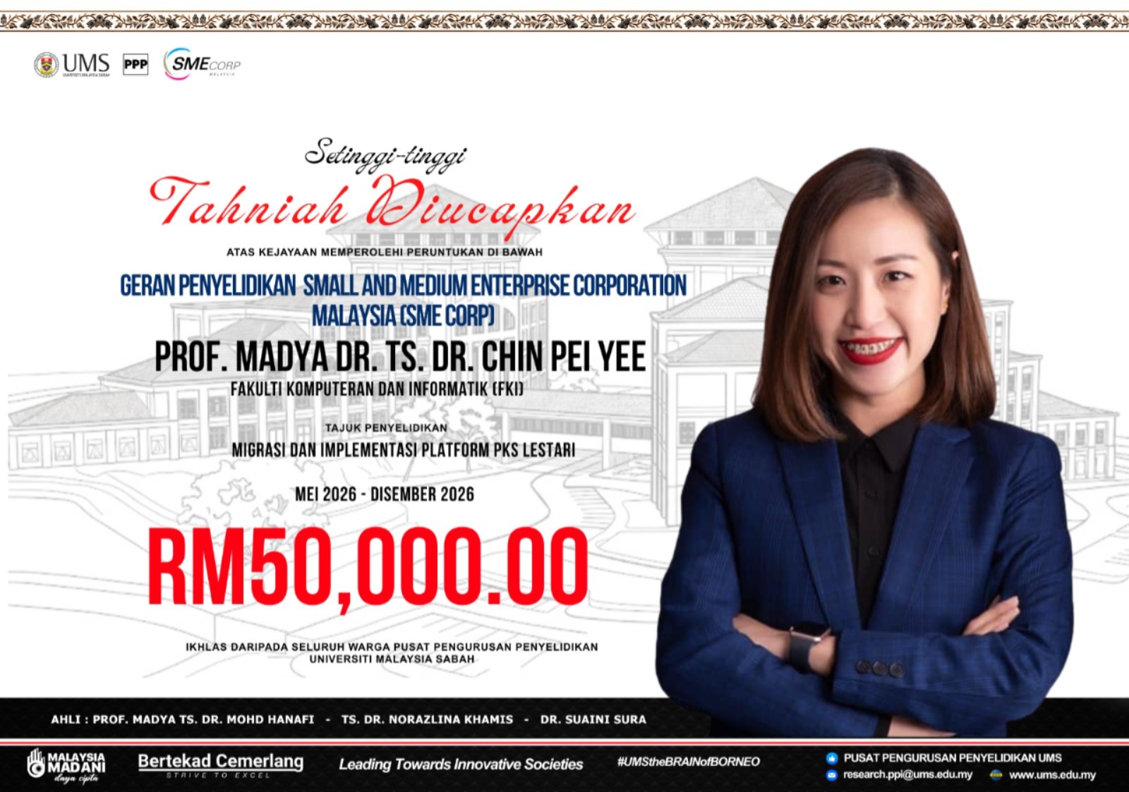 Poster tahniah PM Dr. Chin Pei Yee