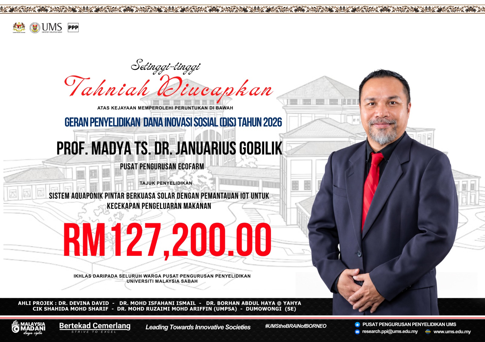 Poster Tahniah PM TS DR. Januarius Gobilik