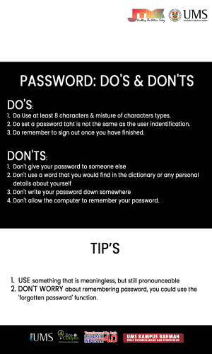 PASSWORD: Do's & Don'ts