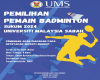 Pemilihan Pemain Badminton SUKUM 2024 UMS