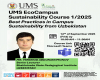 UMS EcoCampus Sustainability Course 1/2025 : Best Practices in Campus Sustainability from Uzbekistan. 