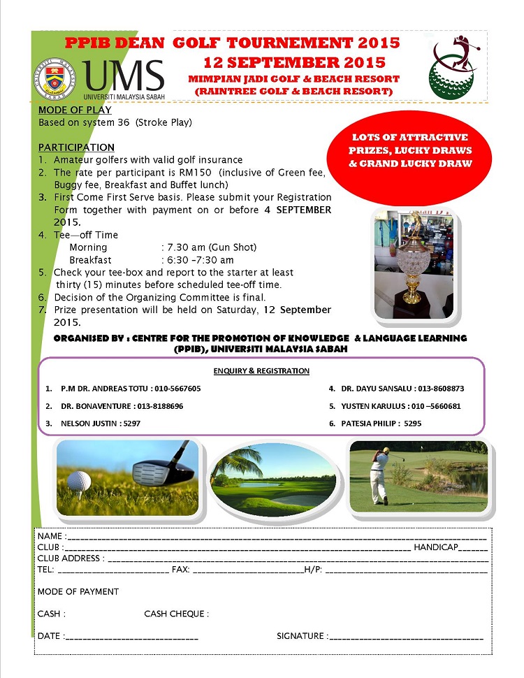 PPIB GLOF TOURNAMENT 2015