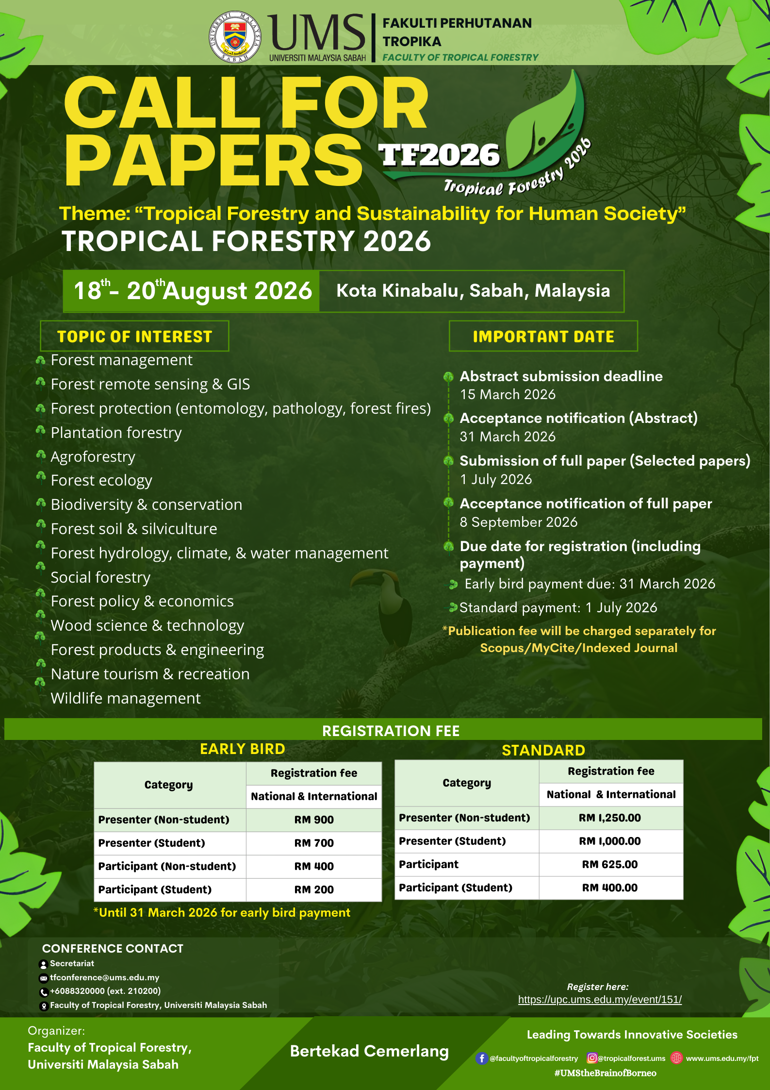 Tropical Forestry 2026 Conference
